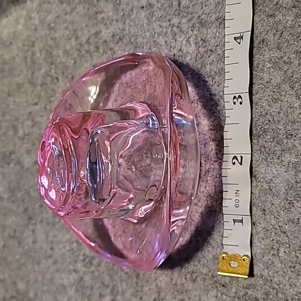 Pink glass cowboy hat